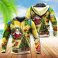 Yellow Santa Christmas Tree Hoodie For Holiday Vacations Winter Events And Everyday Comfort