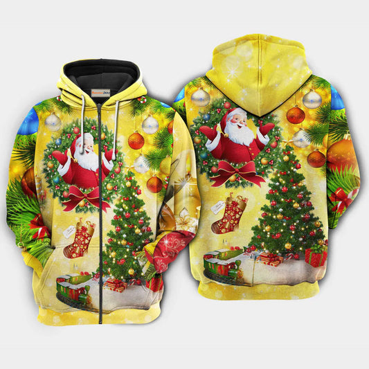 Yellow Christmas Tree Hoodie For Christmas Events Holiday Travel And Comfortable Casual Outfits
