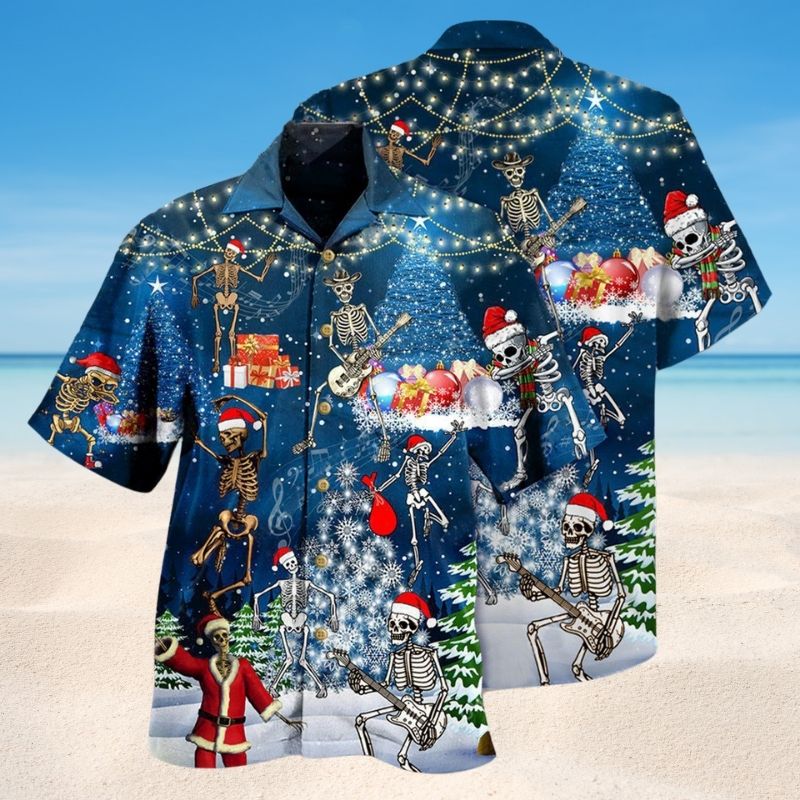 Christmas Raymas Hawaiian Shirt For Resort Trips, Coastal Parties, And Warm Weather Style