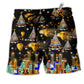Christmas Yes I Speak Guitar Hawaiian Print Beach Shorts For Festive Outdoor Style