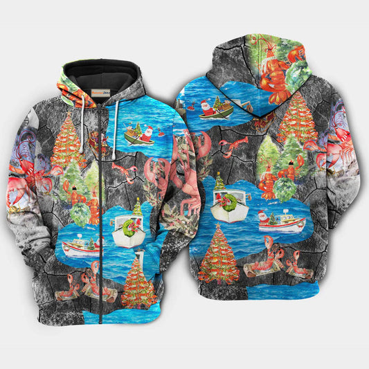Christmas Lobster Hoodie For Festive Family Moments Winter Wear And Holiday Gift Ideas