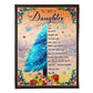 Christmas You Are My Love Daughter Gift From Mom Flannel Blanket For Cozy Bedroom Sofa Decor