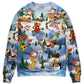 Christmas American Pride Merry Xmas Sweater For Winter Celebrations Family Events And Relaxed Seasonal Styling