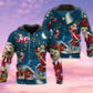 Bright Christmas Bear Santa Hoodie For Winter Streetwear Christmas Travel And Seasonal Home Gatherings