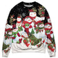 Christmas Cute Snowman Cardinal Happy Xmas Sweater For Holiday Parties Family Gatherings And Seasonal Gift Giving