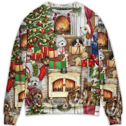 Christmas Dog Merry Xmas Sweater For Family Gatherings Winter Travel And Everyday Seasonal Comfort