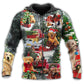 Cute Christmas Dogs Love Hoodie For Festive Streetwear Winter Outings And Christmas Celebrations
