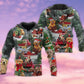 Cute Christmas Dogs Love Hoodie For Festive Streetwear Winter Outings And Christmas Celebrations