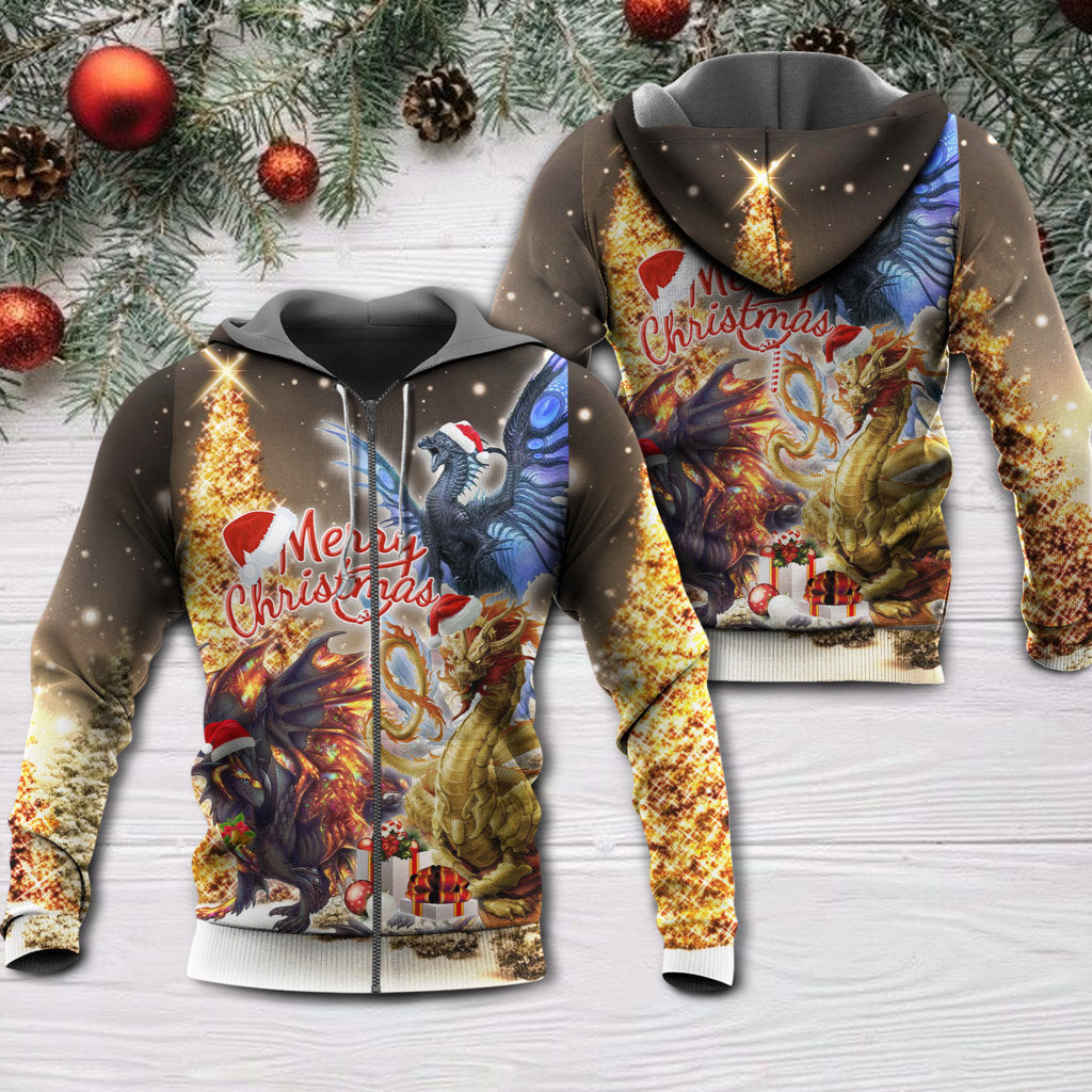 Strong Bright Christmas Dragon Hoodie For Festive Family Moments Winter Wear And Holiday Gift Ideas