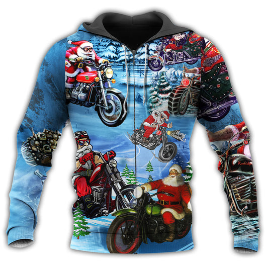 Colorful Christmas Driving Santa Hoodie For Seasonal Parties Casual Wear And Thoughtful Holiday Gifts