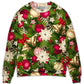 Christmas Fir Tree And Poinsettia Flowers Sweater For Festive Events Weekend Outings And Comfortable Winter Style