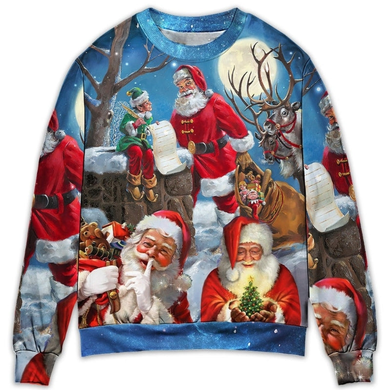 Christmas Funny Santa Elf Xmas Is Coming Sweater For Seasonal Parties Cozy Gatherings And Thoughtful Holiday Gifts