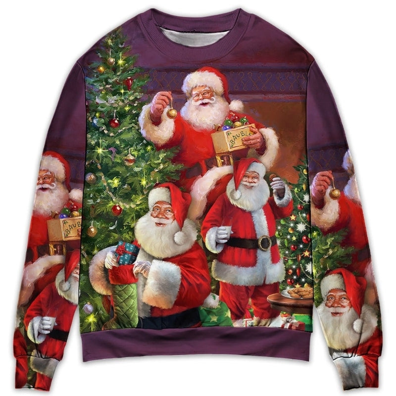 Christmas Funny Santa Gift Happy Sweater For Winter Celebrations Family Events And Thoughtful Gifting