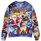 Christmas Funny Santa Happy Xmas Is Coming Sweater For Holiday Parties Family Gatherings And Seasonal Gift Giving