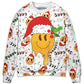 Christmas Hippie Groovy Santa Smile Face Sweater For Seasonal Parties Cozy Gatherings And Thoughtful Holiday Gifts
