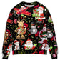 Christmas Joyful Santa Snowman Merry Xmas Sweater For Seasonal Parties Cozy Gatherings And Thoughtful Holiday Gifts