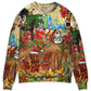 Christmas Hawaiian Holiday Sweater For Winter Parties Seasonal Adventures And Relaxed Everyday Styling