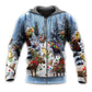 Christmas Moose Snowy Hoodie For Winter Adventures Family Gatherings And Festive Everyday Style