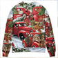Christmas Red Truck Puppy Xmas Tree Sweater For Family Gatherings Winter Travel And Everyday Seasonal Comfort
