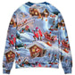 Christmas Santa And Gnome Merry Xmas Sweater For Winter Celebrations Family Events And Relaxed Seasonal Styling