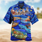Christmas Santa Boat Hawaiian Shirt For Christmas Gatherings, Resort Trips, And Cheerful Seasonal Style