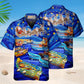 Christmas Santa Boat Hawaiian Shirt For Christmas Gatherings, Resort Trips, And Cheerful Seasonal Style
