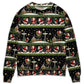 Christmas Santa Claus Big Night Sweater For Festive Family Events Casual Wear And Holiday Gift Giving