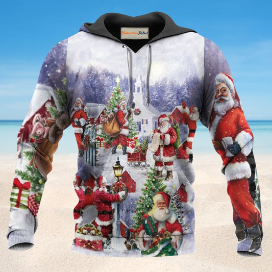Christmas Santa Coming Hoodie For Holiday Vacations Winter Events And Everyday Comfort