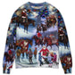 Christmas Santa Cowboy Children Sweater For Festive Events Weekend Outings And Comfortable Winter Style