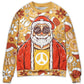 Christmas Santa Cutie Hippie Groovy Sweater For Winter Parties Seasonal Adventures And Relaxed Everyday Styling