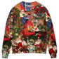 Christmas Santa Daily Sweater For Festive Events Weekend Outings And Comfortable Winter Style