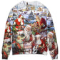 Christmas Santa Holiday Fun Sweater For Holiday Travel Winter Outings And Cheerful Gift Giving