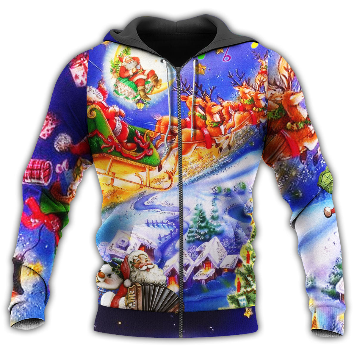 Purple Christmas Santa Love Hoodie For Holiday Gatherings Winter Travel And Seasonal Gifting