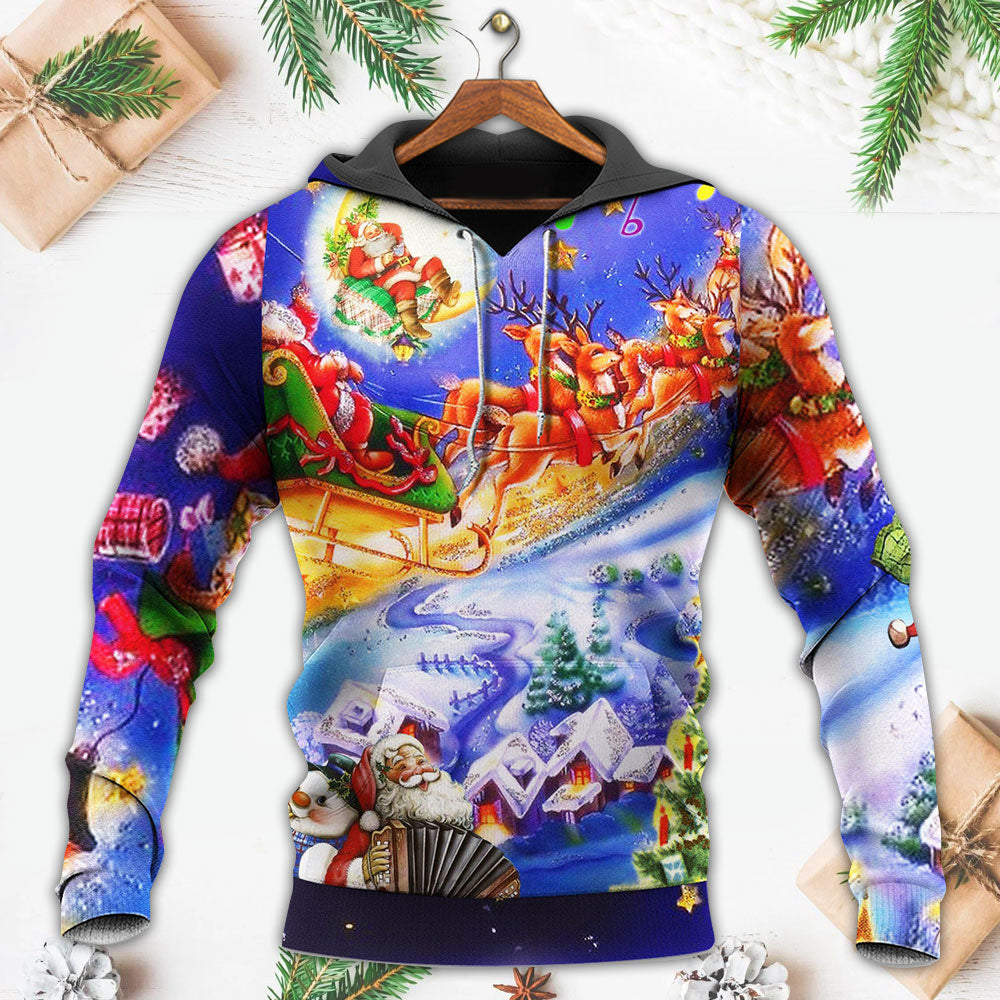 Purple Christmas Santa Love Hoodie For Holiday Gatherings Winter Travel And Seasonal Gifting