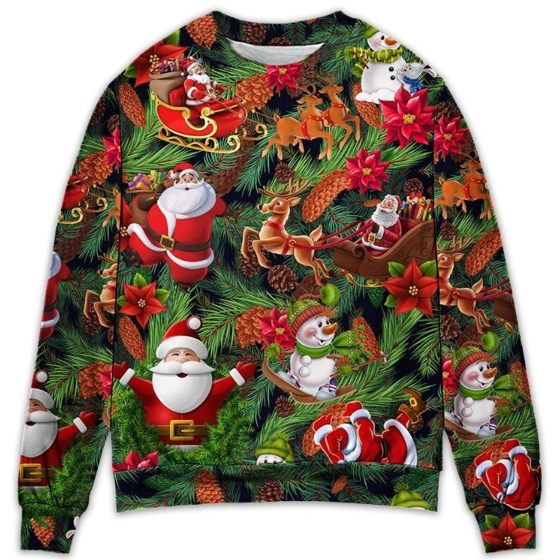 Christmas Santa Snowman Merry Xmas All Sweater For Winter Celebrations Family Events And Thoughtful Gifting