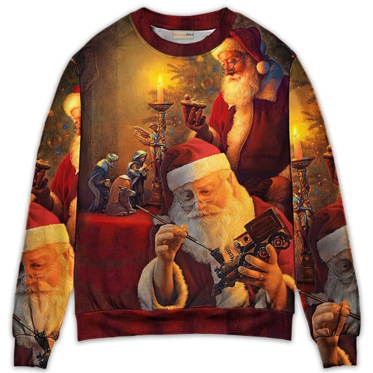 Christmas Santa Spirit Sweater For Winter Celebrations Family Events And Thoughtful Gifting