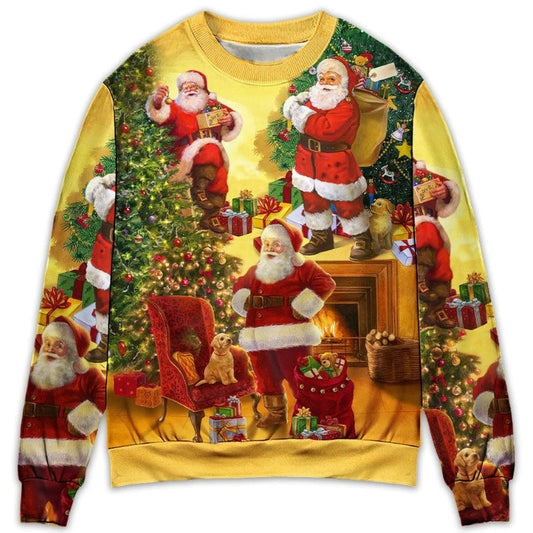 Christmas Santa Story Happy Xmas Sweater For Seasonal Parties Cozy Gatherings And Thoughtful Holiday Gifts