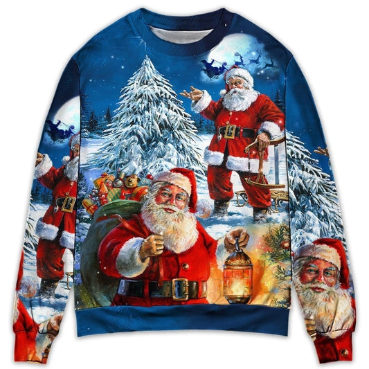 Christmas Santa Story Night Is Coming Sweater For Seasonal Parties Cozy Gatherings And Thoughtful Holiday Gifts