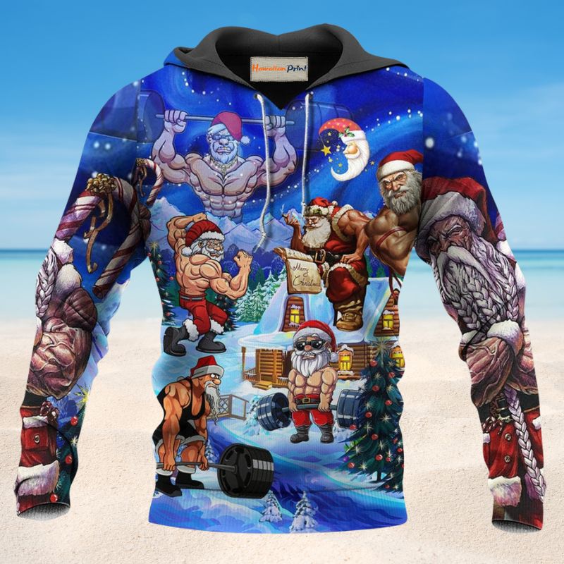 Strong Christmas Santa Hoodie For Festive Days Casual Adventures And Thoughtful Seasonal Gifting