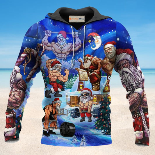 Strong Christmas Santa Hoodie For Festive Days Casual Adventures And Thoughtful Seasonal Gifting