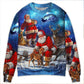 Christmas Santa Xmas Is Coming Night Sweater For Family Gatherings Winter Travel And Everyday Seasonal Comfort