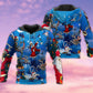 Christmas Skull Moon Star Hoodie For Holiday Parties Weekend Outings And Cheerful Gift Giving