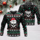 Christmas Skull Santa Hat Candy Hoodie For Winter Adventures Family Gatherings And Festive Everyday Style