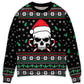 Christmas Skull Santa Hat Candy Sweater For Holiday Travel Winter Outings And Cheerful Gift Giving