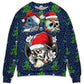 Christmas Skull Santa Hat Snow Sweater For Holiday Parties Family Gatherings And Seasonal Gift Giving