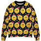 Christmas Smile Happy Face Santa Hat Sweater For Family Gatherings Winter Travel And Everyday Seasonal Comfort