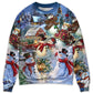 Christmas Snowman Happy Couple Sweater For Family Gatherings Winter Travel And Everyday Seasonal Comfort