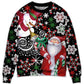 Christmas Snowy Day With Santa And Snowman Sweater For Winter Celebrations Family Events And Thoughtful Gifting