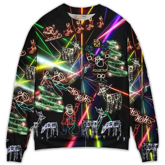 Christmas Tree Neon Snowman Sweater For Winter Parties Seasonal Adventures And Relaxed Everyday Styling