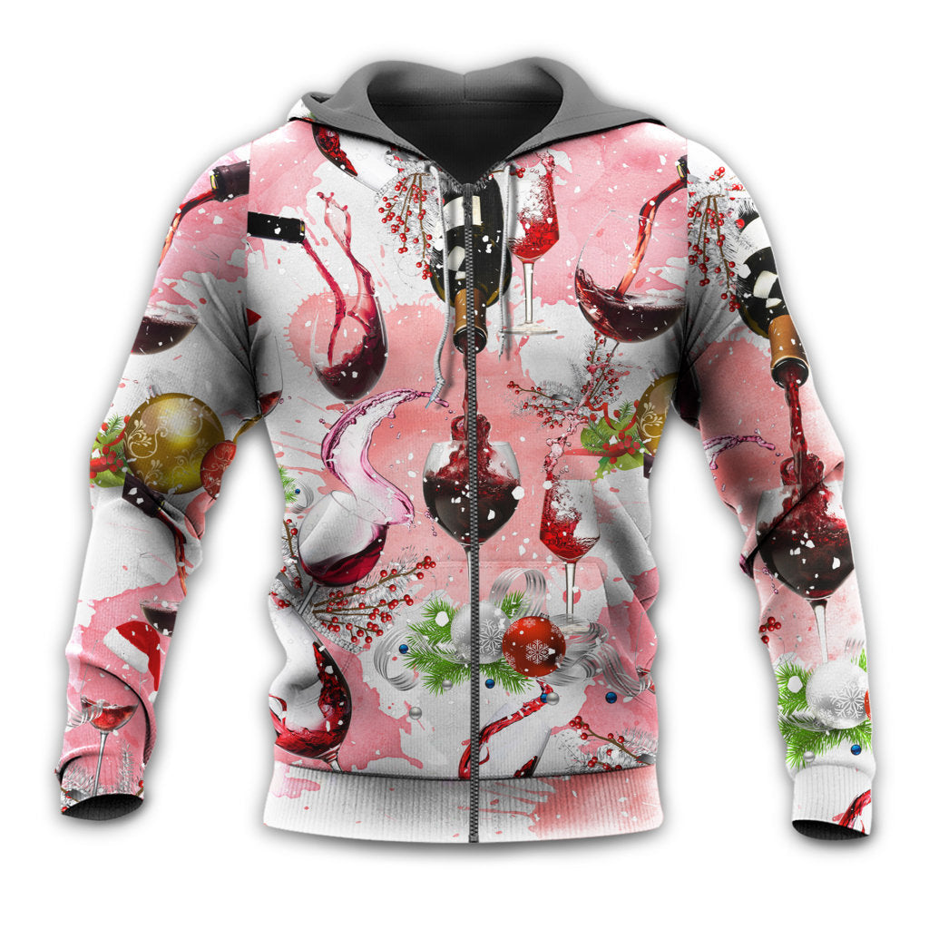 Christmas Wine Glass Celebration Hoodie For Festive Family Moments Winter Wear And Holiday Gift Ideas